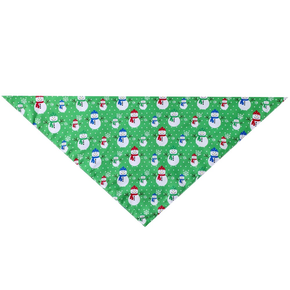 Nueva toalla transfronteriza de Navidad mascota bufanda perro triángulo toalla Feliz Navidad mascota perro saliva toalla