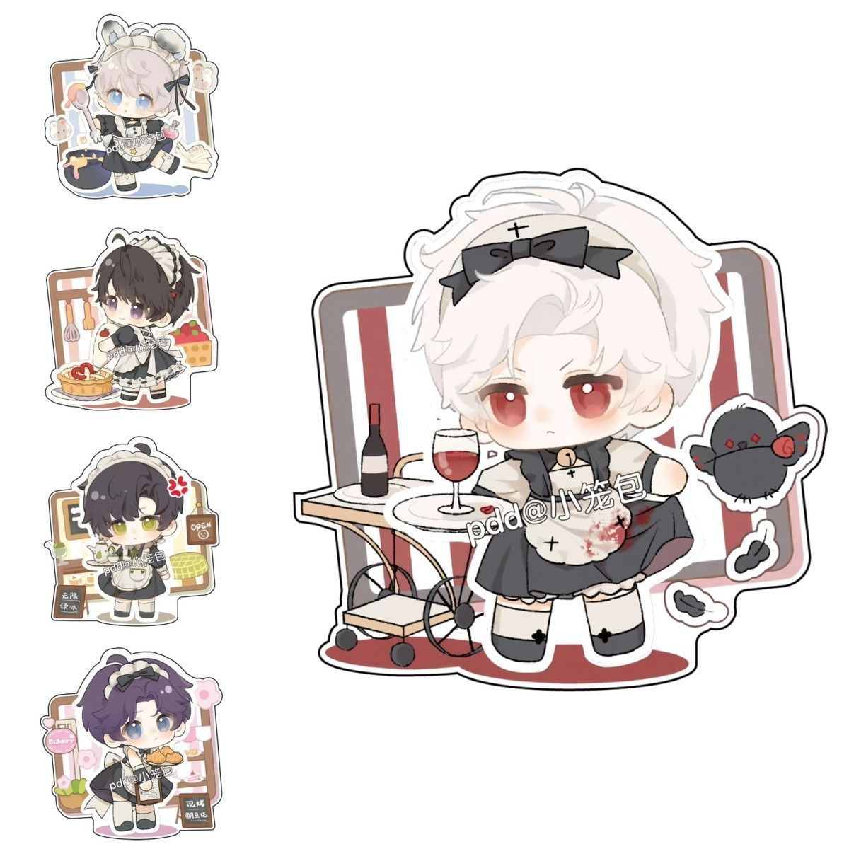 love and deep space new standing ornaments 10cm qi yu shen xing back li shen peripheral popular gifts for friends and girlfriends