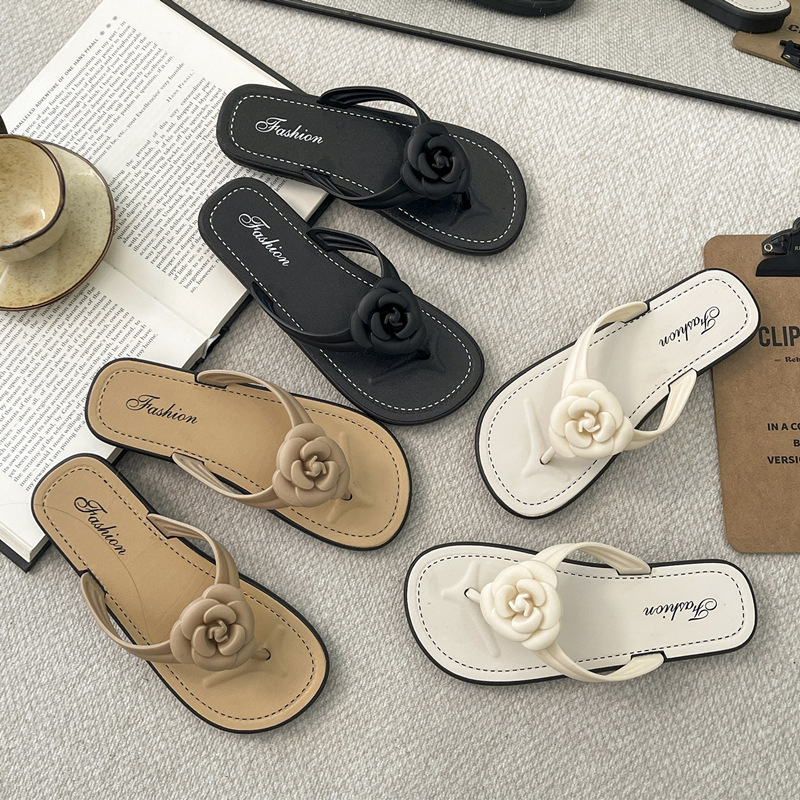 Niche Design High-End Flower Slippers for Women Summer New Ins Style Non-Slip Soft Sole Outer Wear Korean Style Sandals Niche Design High-End Flower Slippers for Women Summer New Ins Style Non-Slip Soft Sole Outer Wear Korean Style Sandals