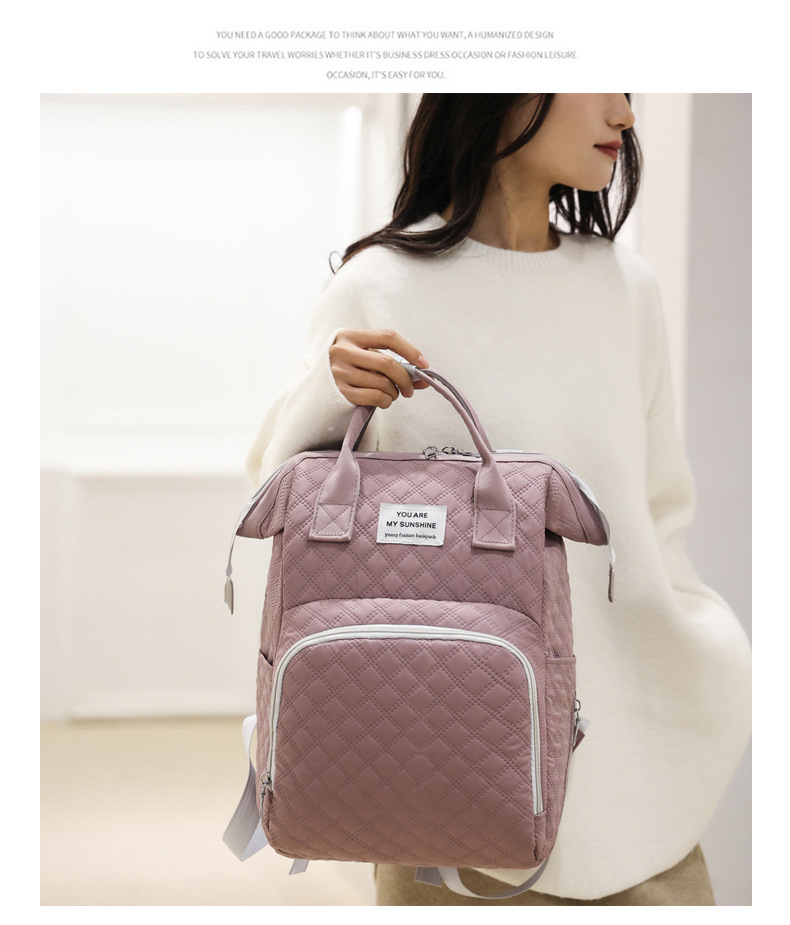 Fashionable Korean-style double-shoulder mommy bag, multi-functional maternity bag, large-capacity baby and maternal products storage bag, milk storage bag undefined