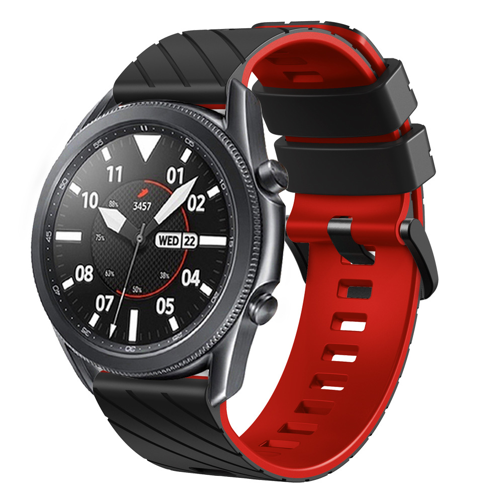 Suitable for suunto9peak silicone watch strap, 22mm twill dual-color wristband, Suunto9 Peak undefined