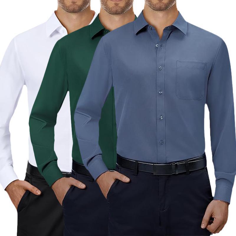 亚马逊Mens Dress Shirts way Streth Long Sleeve Collared|undefined