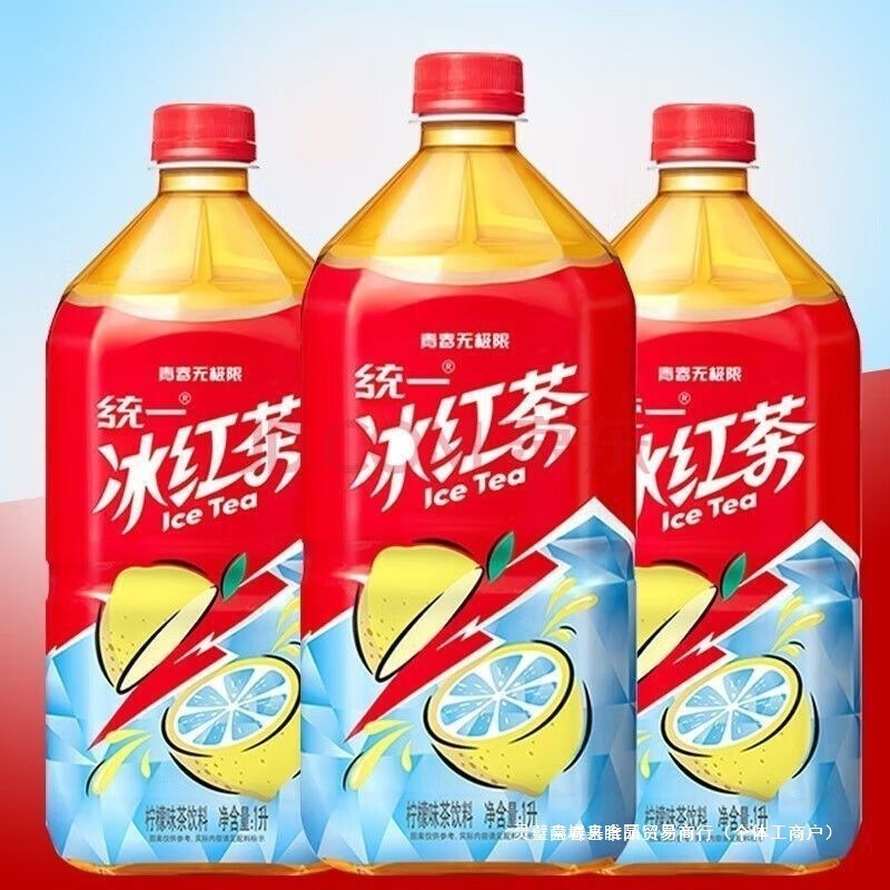 统一柠檬味冰红茶1L大瓶畅饮冬天火锅果味茶饮品实惠解腻饮料批发