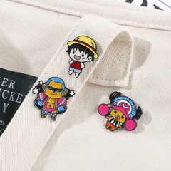卡通Q版動漫海賊王系列胸針路飛後援團徽章喬巴索隆羅賓布胸章