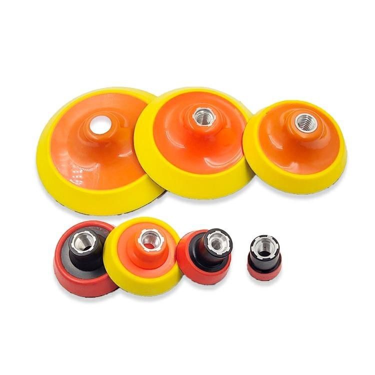 汽车美容抛光机托盘2寸自粘盘4寸气动砂纸盘5#魔术盘托盘底座吸盘