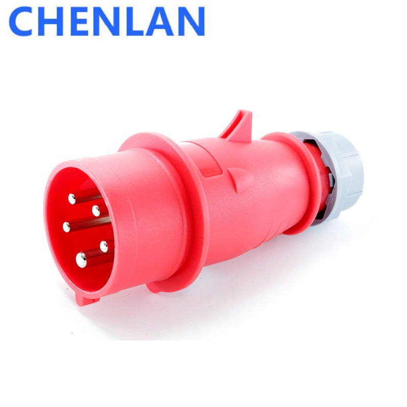 5P32A工业插头防水防尘欧式插拔头三相3P+N+E 220-380/240-415V