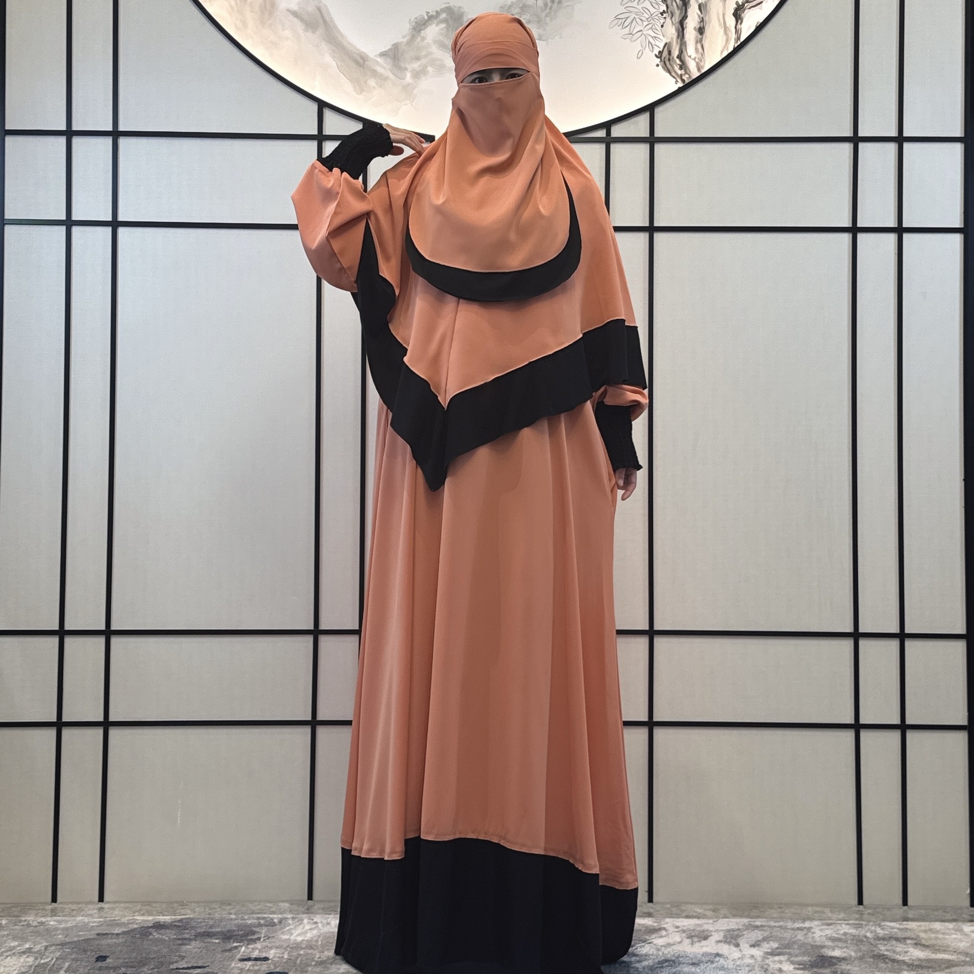 Women's Clothing new women's dress robe women's robe female Middle Eastern robe three piece dress_voghion.com