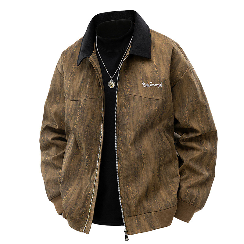 Chaqueta transfronteriza para hombres primavera y otoño nueva chaqueta marca de tendencia delgada ropa de vestir de tamaño extra chaqueta de trabajo casual