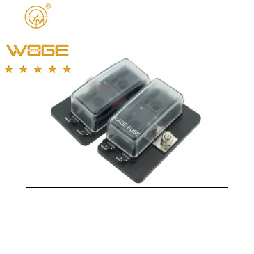 用于汽车ATC/ATO叶片保险丝的4路叶片保险丝盒保护盖12V-32V