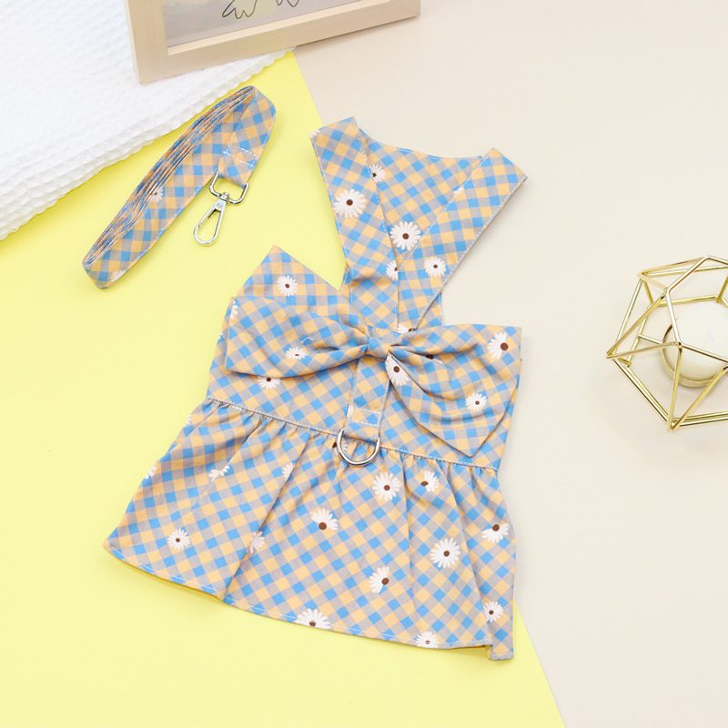 22Юбка-бюстье в клетку «Хризантема»-желтая