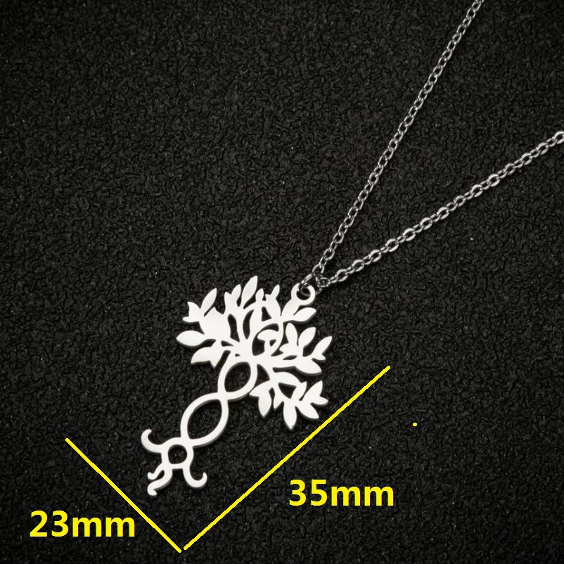 1 Piece Fashion Tree Titanium Steel Pendant Necklace_colorza_6