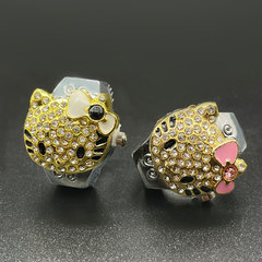 【戒指表】ebay外貿熱銷KT情侶韓版女創意時尚石英戒指表廠家批發