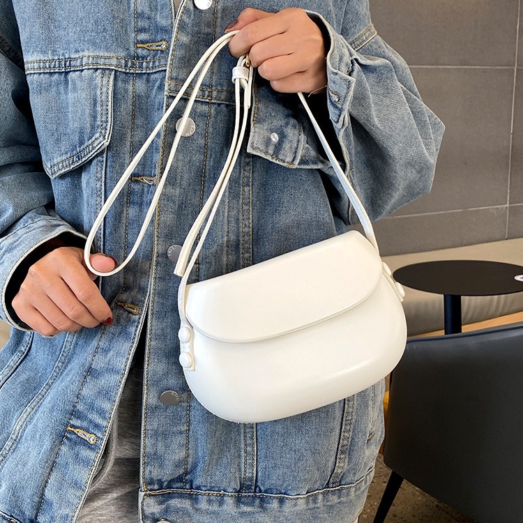 Nei Sattel trendy Mini Moud Casual Broscht Solid Pressed Shell Candy Color Nisch Telefonstasch fir Fraen_voghion.com