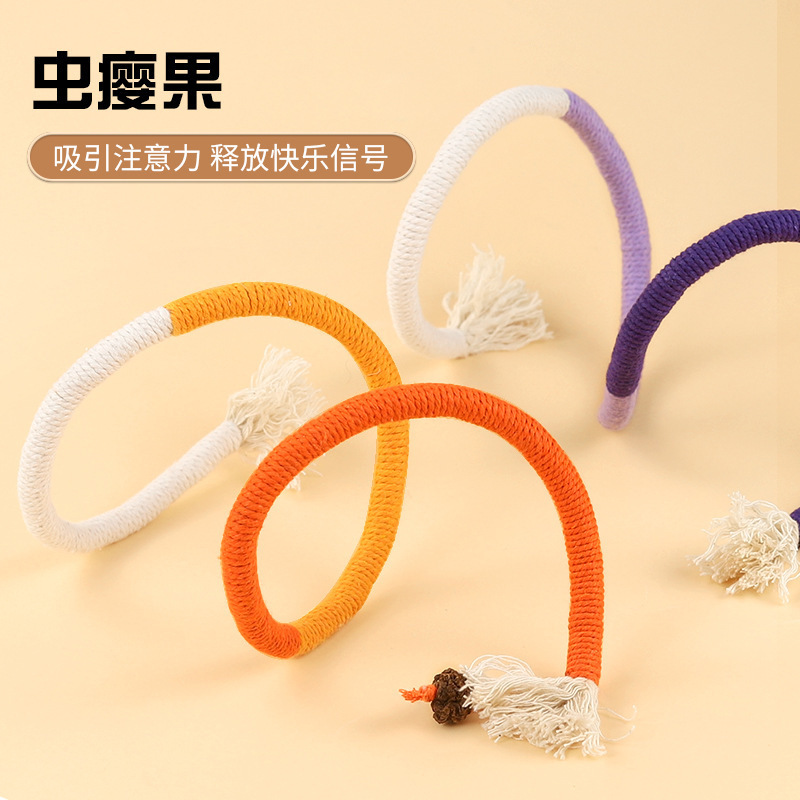 Gato de juguete gato mordedura cuerda juguete auto-Hola aliviar congestión molar catnip gatito divertido gato palo juguete para mascotas
