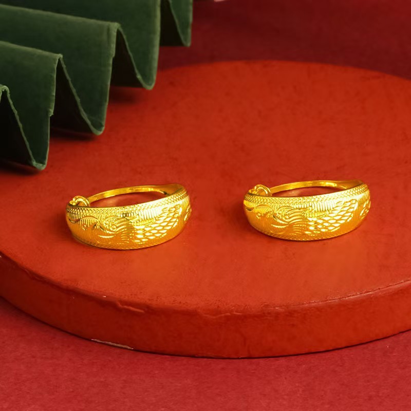 Single dragon earrings