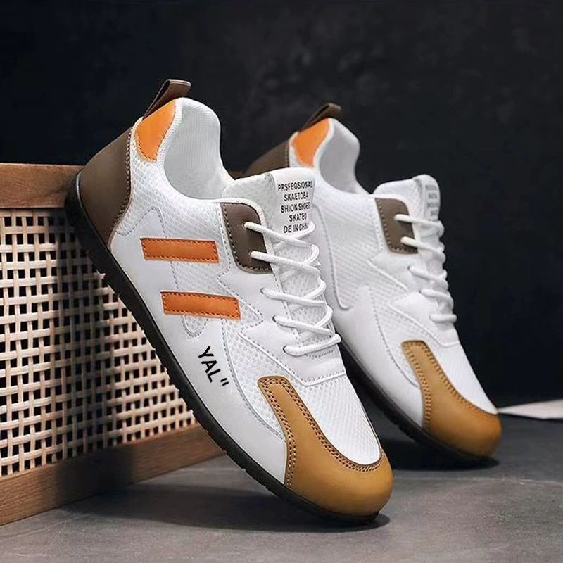 Мужская обувь, весенняя новинка, модная повседневная обувь, спортивная обувь, универсальная молодежная обувь с мягкой подошвой, дышащая сетчатая модная обувь