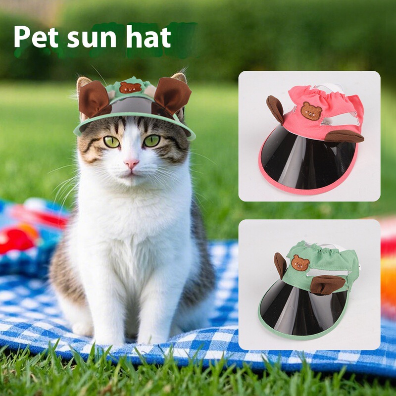 2025 Cross-Border Dog Sun Hat, Cat Ear Hat, Rabbit Guinea Pig Hat, Outdoor Pet Sun Protection Hat in Stock 2025 Cross-Border Dog Sun Hat, Cat Ear Hat, Rabbit Guinea Pig Hat, Outdoor Pet Sun Protection Hat in Stock
