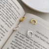 Brand line universal earrings, silver 925 sample, simple and elegant design