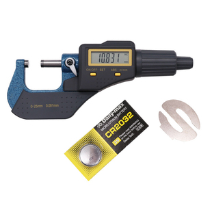Ll Digital Display Outer Diameter Micrometer 0-25mm High Precision 0.001 Digital Display Micrometer Caliper Spiral Micrometer