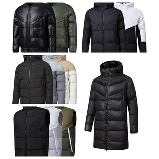 Cross-Border Aliexpress Amazon Best-Selling Autumn and Winter Hooded High-End Cotton Clothing Winter Clothing Warm Thickened Cotton-Padded Jacket for Men and Women