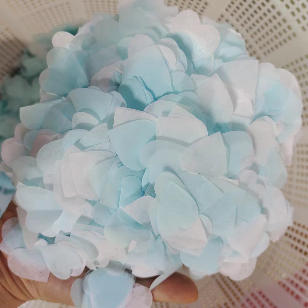 10g colorido 2.5cm confeti de amor fiesta de bodas de San Valentín sosteniendo pétalos globos transparentes relleno de bola de olas