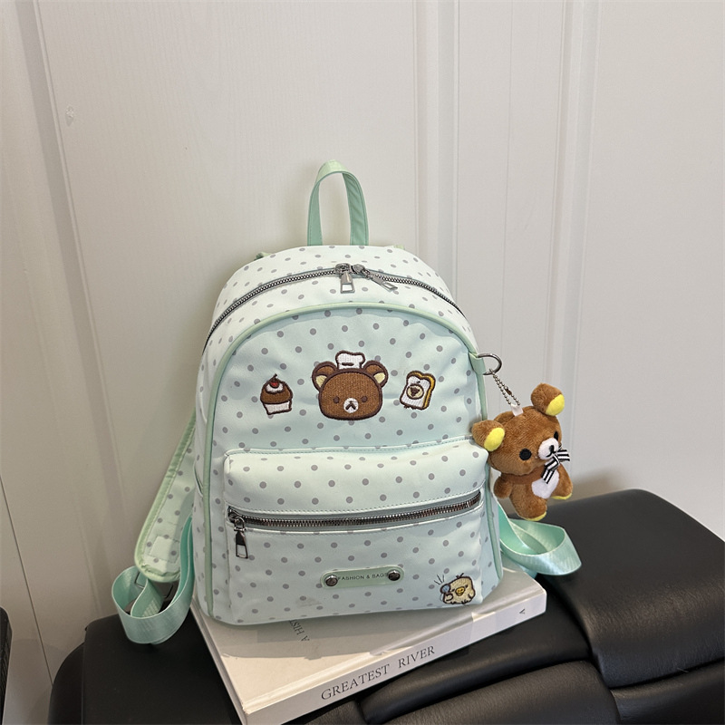 Mochila de la universidad de punto de tormenta para mujeres 2026 nueva moda mochila de dibujos animados de verano dulce chica mochila pequeña