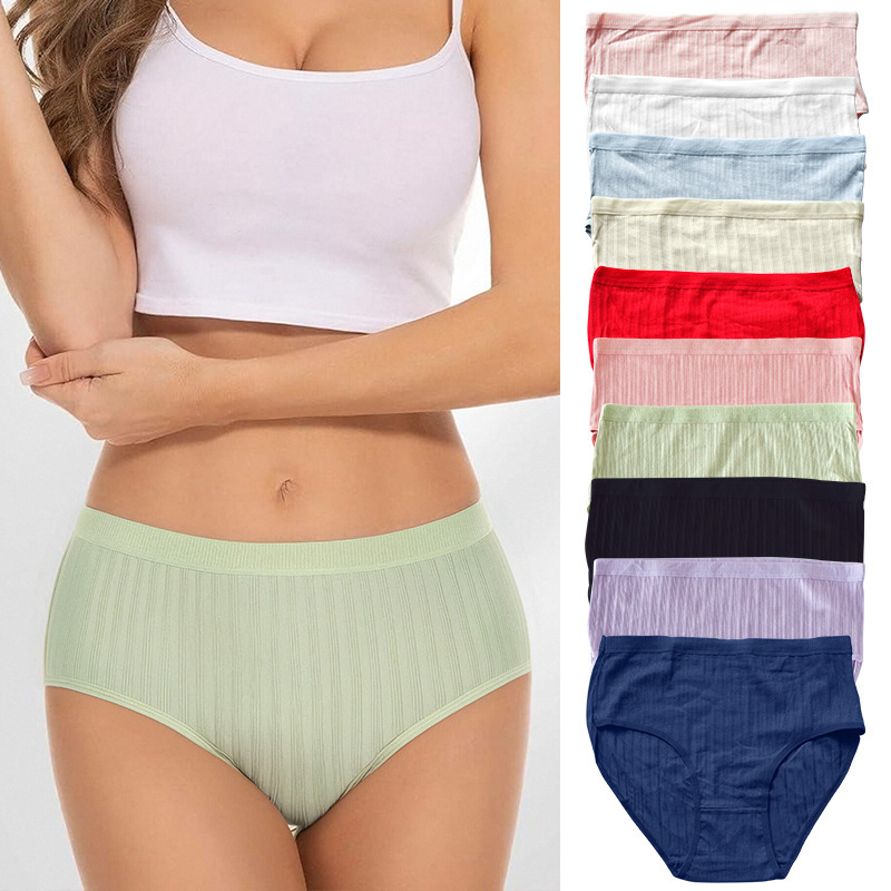 欧美专供新款大码女士内裤棉质裆欧码三角裤舒适 Plush panties女|undefined
