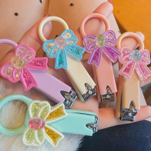 创意卡通蝴蝶结指甲刀可爱软萌蝴蝶结指甲钳便携指甲刀指甲剪