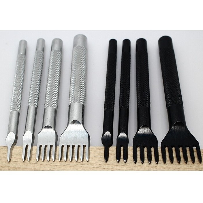 DIY菱斩 斜平斩手柄防滑处理 齿宽2mm齿距4mm