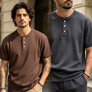 OKONKWO���A���A���230�˼�ɫ�����I����T�� henry shirt TEE
