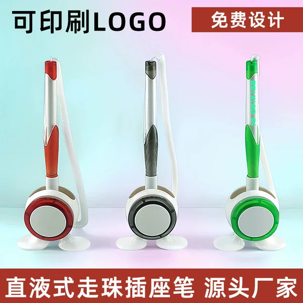 Desk Pen Ballpoint Pen Can Print Logo Oily Counter Pen Paste Table Pen Advertising Signature Pen Writing Bank