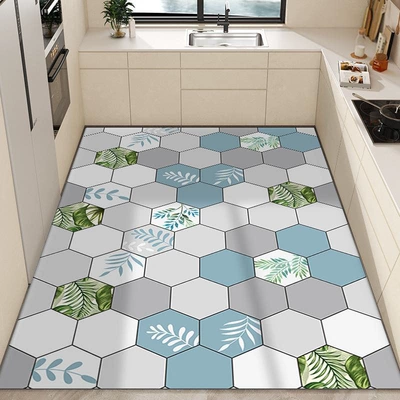 Avtomobil döşəmə paspasları — Floor Mat Wipeable Full Balcony - banana-leaf-50x80cm-size-small-careful-shooting