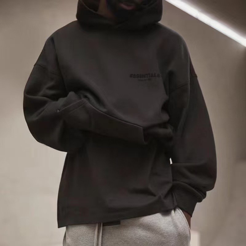 FOG ESSENTIALS シーズン 8 マルチストリング ハイストリート フード付きカップル ヘビーウェイト スウェットシャツ、男性と女性用、同じファッション|undefined