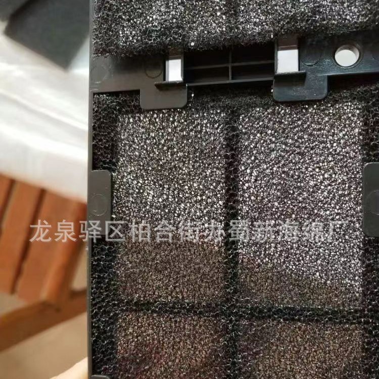 厂家供应黑色黄色试验网孔过滤海绵/阻燃网孔海绵/喷泉滤水绵