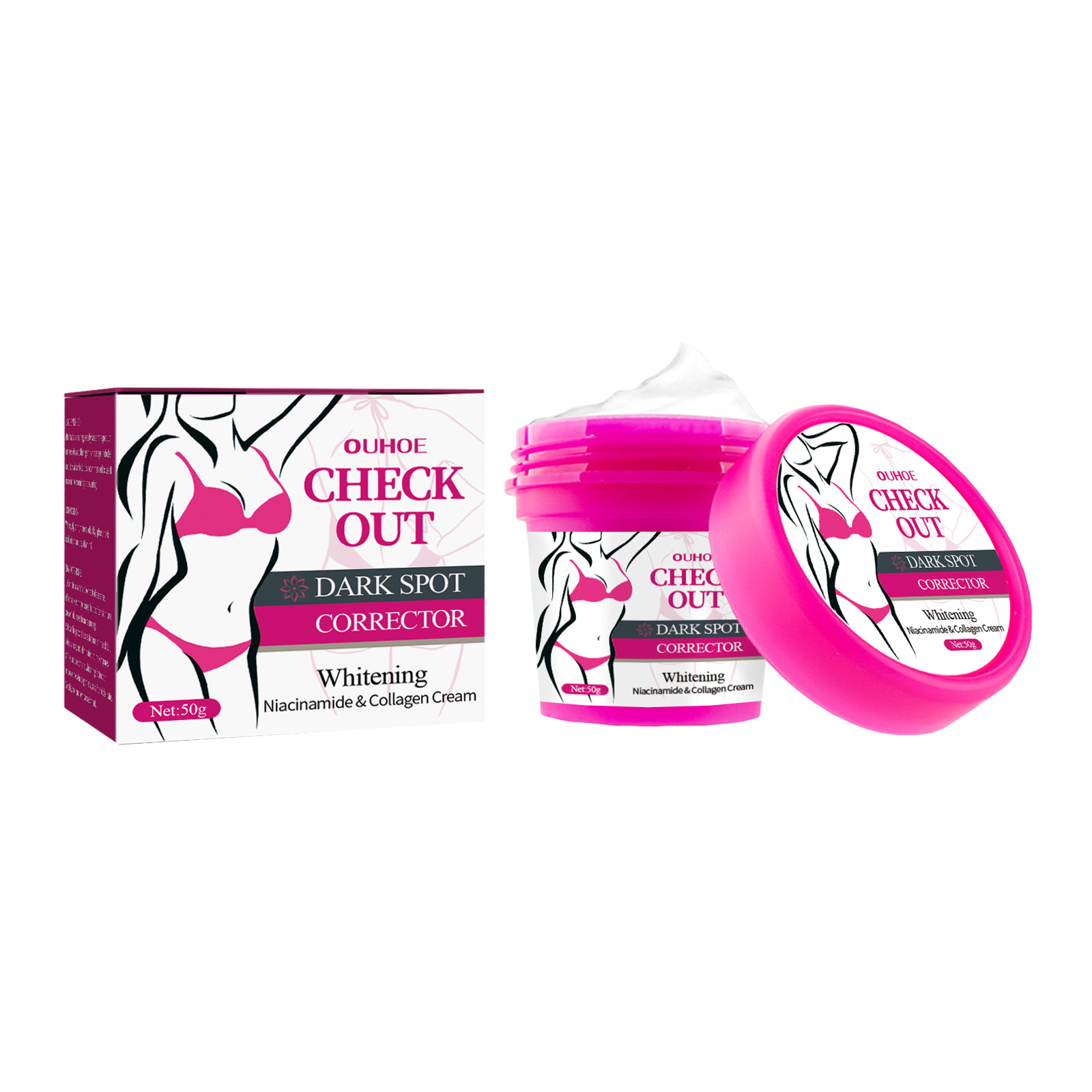 OUHOE Kollagen-Schönheitscreme zur Reduzierung von Melanin in den Achselgelenken, zur Befeuchtung des Körpers und zur Aufhellung der Haut_voghion.com