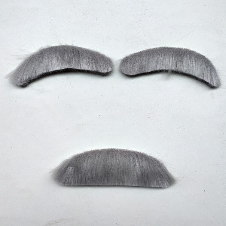 Abuelo papel jugando profesor peluca vintage sombrerería transfronteriza accesorios de venta caliente barba gafas de tubo