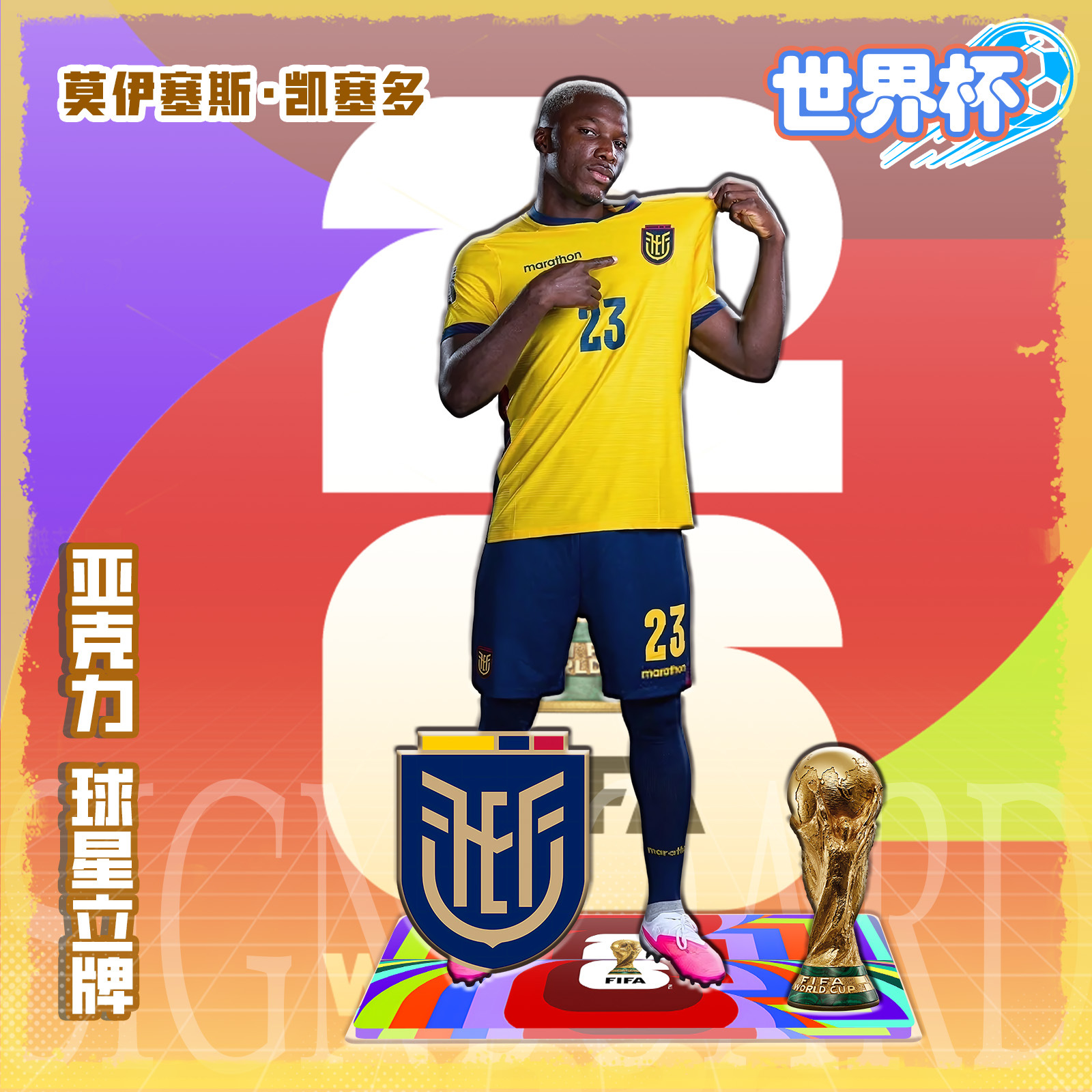 Figura Acrílica de Estrella de Fútbol de Acrílico, para Regalo de Cumpleaños
