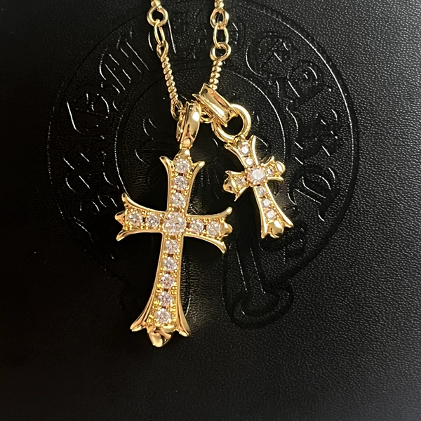 MZ3085 Double Cross 18k Gold Plated