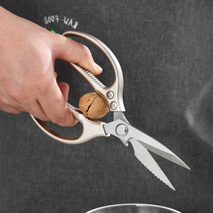 sk5 five-generation scissors Yangjiang factory aluminum alloy handle stainless steel strong kitchen multi-functional chicken bone scissors