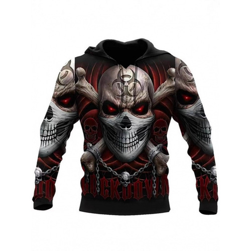 Angel Death New 3D Full Print Spring and Autumn Men's Hooded Sweatshirt Loose Neutral Casual Crewneck Sweatshirt