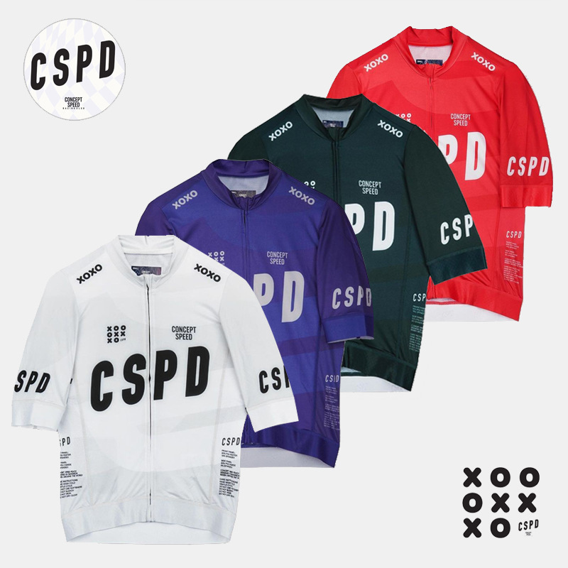CSPD Competitive Professional Short-sleeved Cycling Clothing Sunscreen Road Bike Riding Clothing Equipment Outdoor Sports Breathable