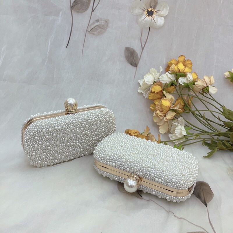 New evening bag high-grade engagement clutch cheongsam dress bag elegant socialite banquet elegant pearl bag