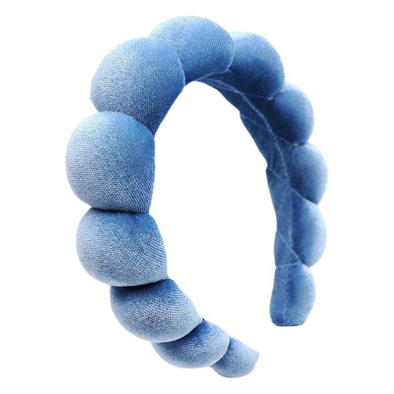 Nuevo creativo Concha diadema femenina Otoño e Invierno elegante alto Cráneo superior Red roja flor diadema terciopelo simple transfronteriza accesorios para el cabello