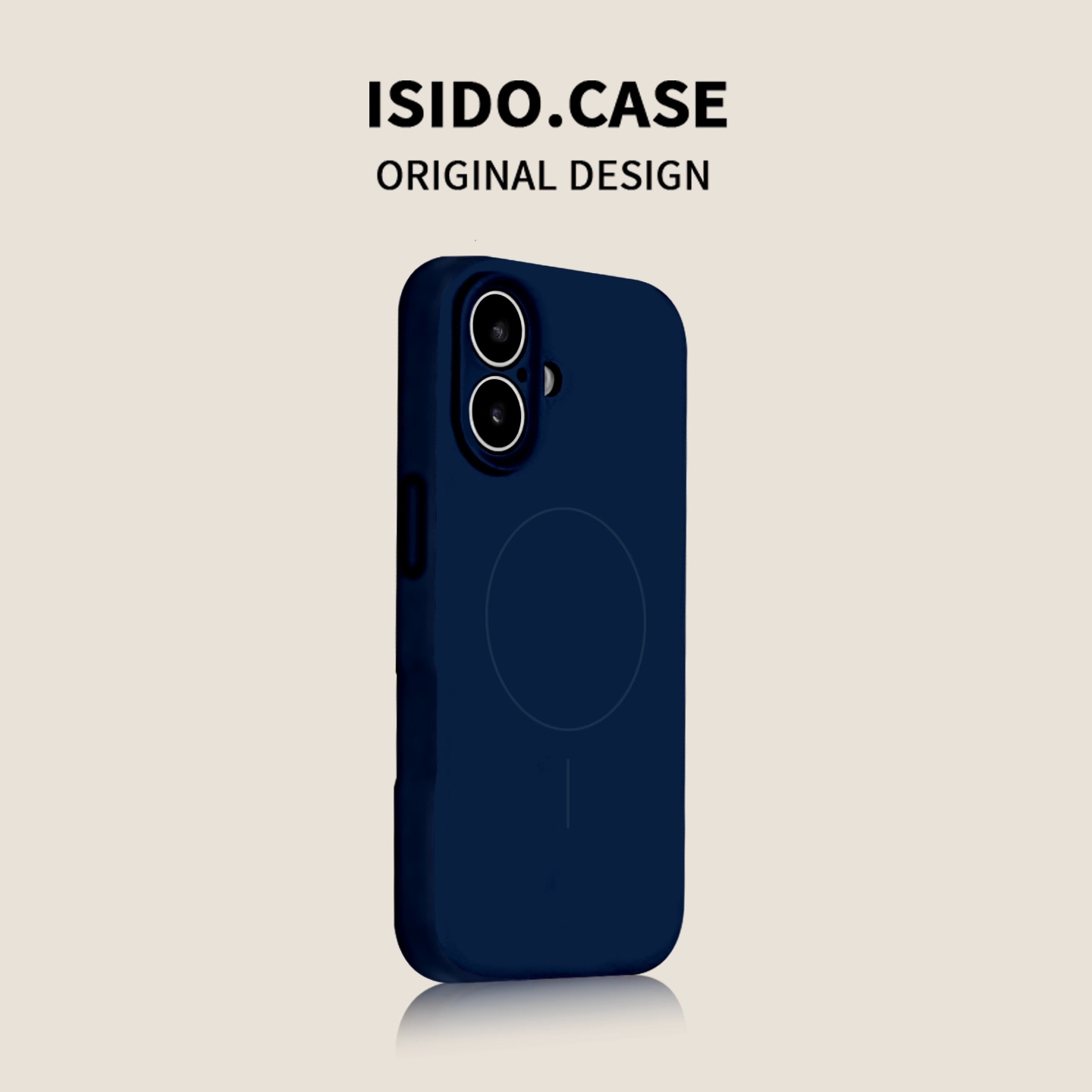 Funda magnética líquida de color sólido simple, adecuada para iPhone 16 Pro Max, Apple 17, con botón de cámara suave.
