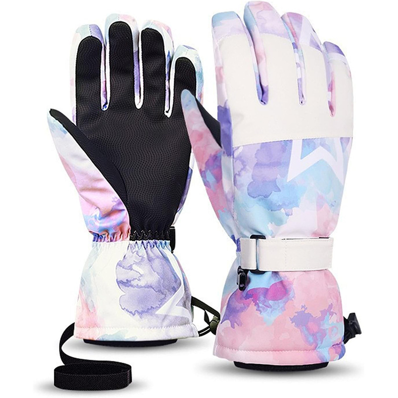 Touchscreen Ski Gloves for Men and Women, 3m Winter Thermal Fleece-Lined, Thickened, Waterproof, Windproof, for Outdoor Mountaineering, Cycling, and Motorcycling