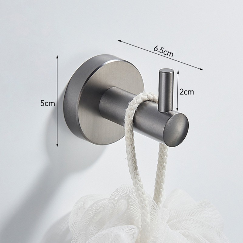 Toallero de acero inoxidable 304, toallero de baño, estante de almacenamiento para baño, barra para toallas montada en la pared sin taladrar, estilo moderno minimalista image 28
