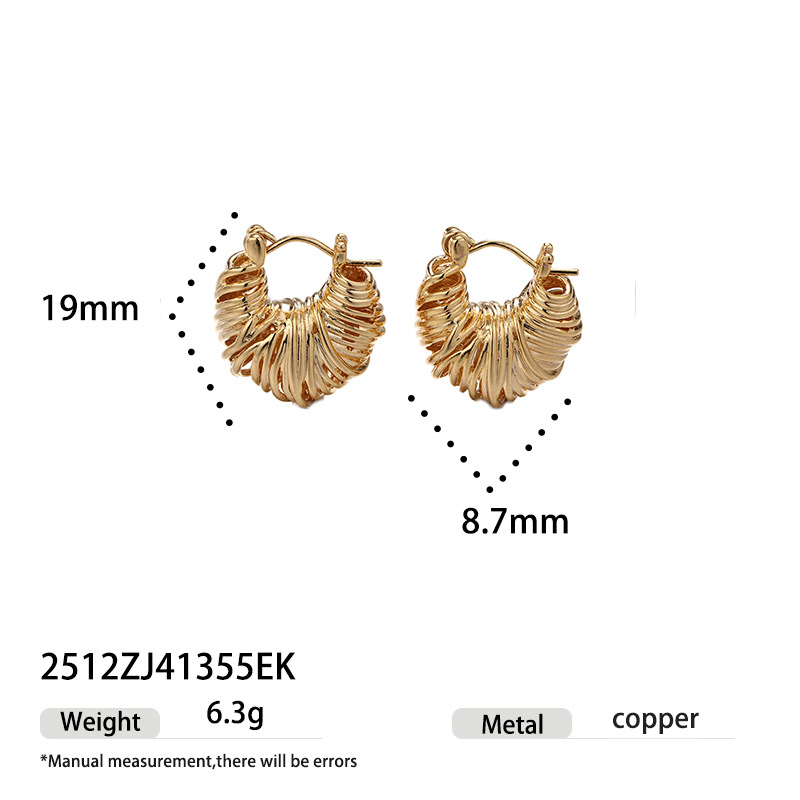 Elegante textura de seda de alta sensación de auriculares personalidad simple versátil otoño y invierno nuevo tipo de auriculares de plata esterlina transfronterizos