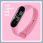 NFC门禁led运动电子表塑胶硅胶儿童手环表led学生电子表跨境专供