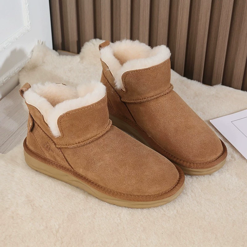 Snow Cotton 2024 Зимние новые универсальные теплые хлопковые сапоги женская обувь