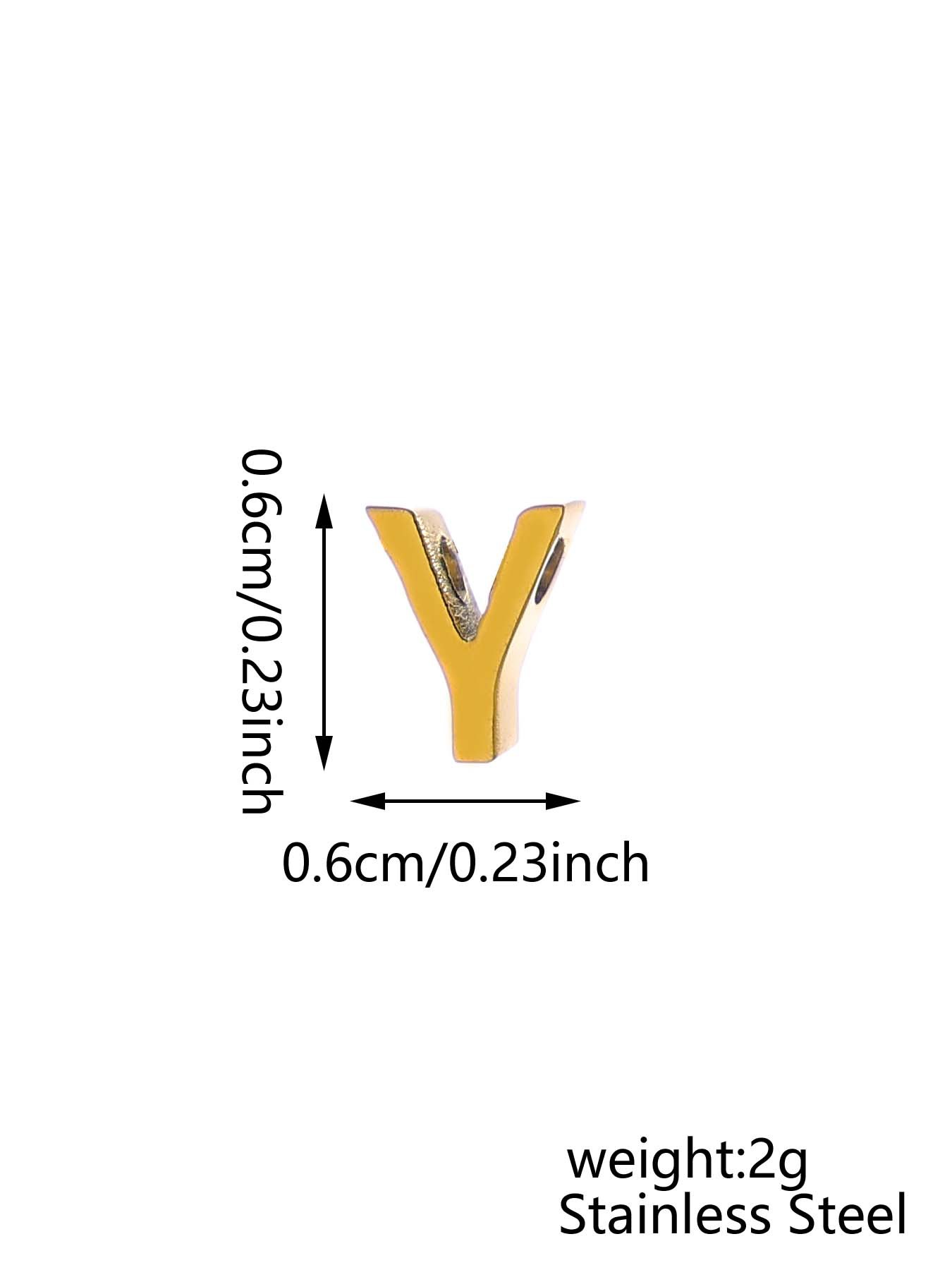 1 Piece 304 Stainless Steel Letter Word Pendant DIY Jewelry Accessories display picture 16